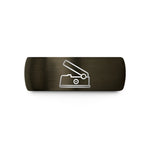 wedding rings for partners – gunmetal & black tungsten expression pedal wedding band