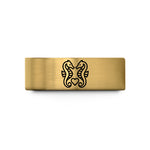 personalized couple ring sets – gold tungsten seahorses heart wedding band