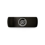 couple anniversary present ideas – black tungsten vinyl record wedding band