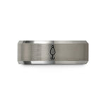 unique couples ring designs – black & silver tungsten fishing lure spoon wedding band