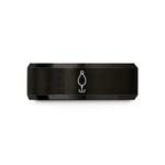 engraved rings for couples – black tungsten fishing lure spoon wedding band