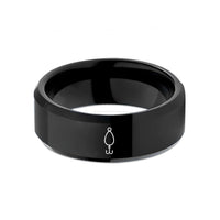 custom wedding bands couples – black tungsten fishing lure spoon wedding band