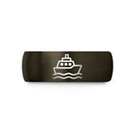 tungsten present for her – gunmetal & black tungsten ferry wedding band