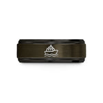 tungsten present for her – gunmetal & black tungsten ferry wedding band