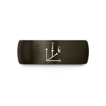unique anniversary present ideas – gunmetal & blue tungsten unit vectors wedding band