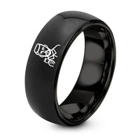 Gift Anniversary for Him – black tungsten barber clippers ring