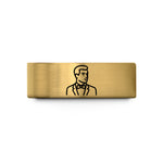 engraved ring for him – gold tungsten groom bow tie wedding band