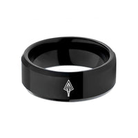 tungsten wedding bands men – black tungsten broadhead fixed blade wedding band