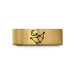 romantic presents for couples – gold tungsten taurus moon wedding band
