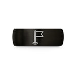anniversary ring for him – black tungsten waypoint flag wedding band