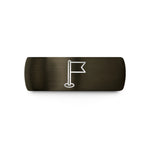 tungsten wedding band men – gunmetal & black tungsten waypoint flag wedding band