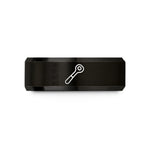 tungsten carbide men's ring – black tungsten ratchet wedding band