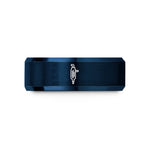 women tungsten wedding ring – blue tungsten liebig condenser wedding band