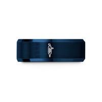 women tungsten wedding ring – blue tungsten liebig condenser wedding band