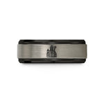 unique presents for couples – black & blue & grey tungsten the hierophant wedding band