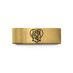 special present for duos – gold tungsten lovers swing wedding band