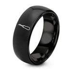 Gift Anniversary Ideas for Couple – black tungsten seam ripper ring