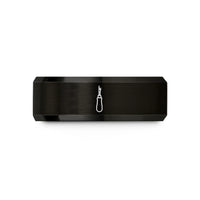 personalized presents for couples – black tungsten seam ripper wedding band
