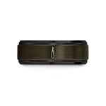 romantic presents for her – gunmetal & black tungsten seam ripper wedding band