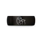 top presents for wife – black & gold tungsten ewe lamb nuzzling wedding band