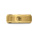 top presents for wife – gold tungsten ewe lamb nuzzling wedding band