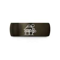 matching wedding rings men – gunmetal & black tungsten japan wedding band
