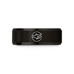 romantic presents for couples – black tungsten release icon wedding band