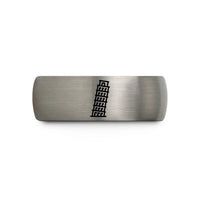 anniversary presents for couples – gold & silver tungsten tower pisa wedding band