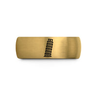 anniversary presents for couples – gold & grey tungsten tower pisa wedding band