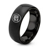 Funicular Car – Tungsten Wedding Band, 8 mm, Black Comfort-Fit Unisex