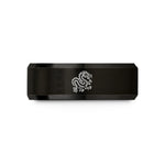 unique couples present ideas – black tungsten chinese long dragon wedding band