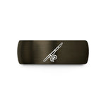 romantic presents for her – gunmetal & black tungsten trolling rod reel wedding band