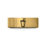wedding bands for partners – gold tungsten soda cup straw wedding band