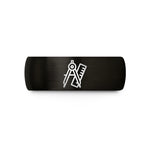 unique presents for men – black tungsten compass ruler wedding band