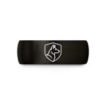 unique wedding bands present – black & gold tungsten working dog wedding band