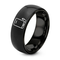 Gift Anniversarys for Daughter And Son in Law – black tungsten external hard drive ring
