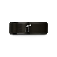 unique presents for couples – black & rose gold tungsten hand coffee grinder wedding band