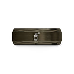 best presents for couples – gunmetal & rose gold tungsten hand coffee grinder wedding band
