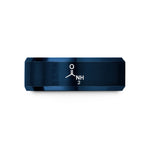 romantic ring present idea – blue tungsten amide conh2 wedding band