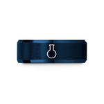 rings for men present – blue tungsten florence flask wedding band