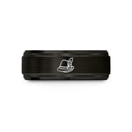 tungsten wedding ring – black tungsten alpine hat feather wedding band