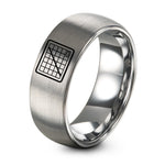 Gift Anniversarys for Her Rings – gray tungsten cutting mat ring