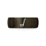 personalized presents for couples – gunmetal & black tungsten ladle wedding band