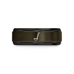 matching rings for couples – gunmetal & black tungsten ladle wedding band