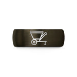 men's tungsten ring – gunmetal & black tungsten grain cart wedding band
