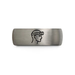 men’s tungsten bands – black & grey tungsten headlamp wedding band