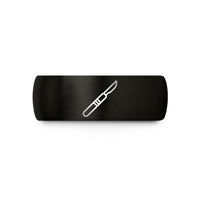 unique presents for him – black tungsten scalpel wedding band