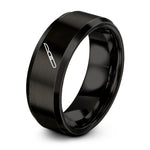 personalized presents for him – black tungsten scalpel ring