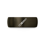 personalized presents for him – gunmetal & black tungsten scalpel wedding band