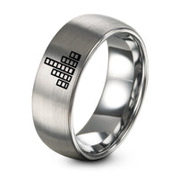Gift Anniversarys for Husbands – gray tungsten equalizer bars ring